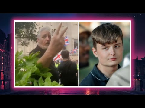 Liverpool protest today: lefties attack young Bob 