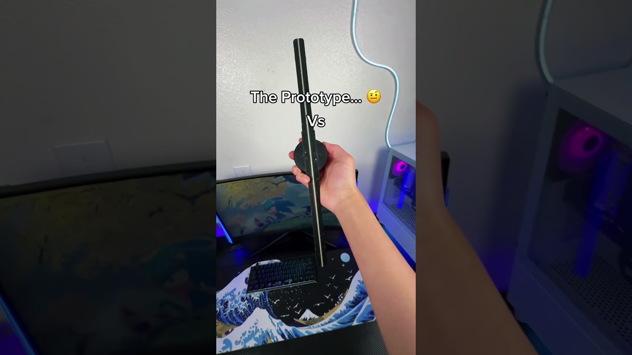 2025 begins with anime in 3D ✨ #3ddisplay #Hologram #ledlights #AnimeGaming #AnimeFan #animeedit