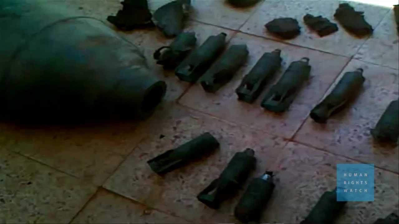 Cluster Bombs Dropped in Syria