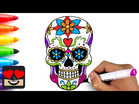 How To Draw a Sugar Skull
