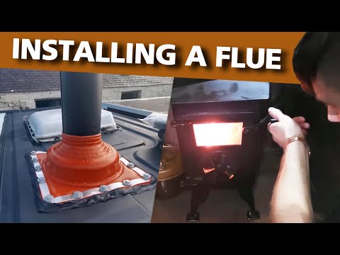 Vanbuild Series - Part 15: Fitting a Flue and Having my First Fire!