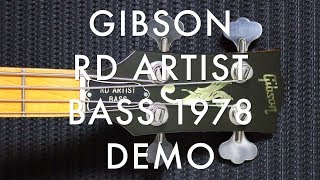Video thumbnail for GIBSON RD ARTIST BASS DEMO 1978 NATURAL by Bassklasse