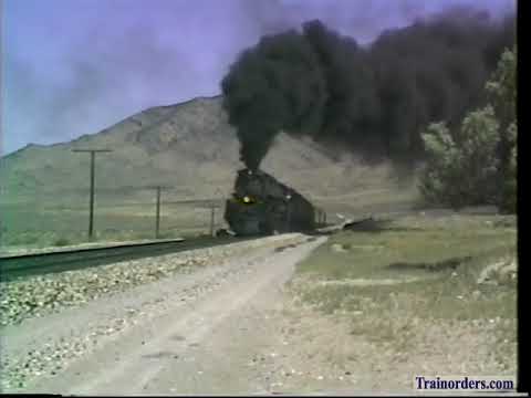 Steam Railroad Series 149 - A Favorite Memory of Chasing UP 3985 in Northern Nevada, 7-30-92 Part 2
