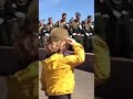 Kid salutes army, army salutes back