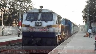 preview picture of video '16534 Express bound for Jodhpur skips Lottegollahalli with Hubli Hunk'