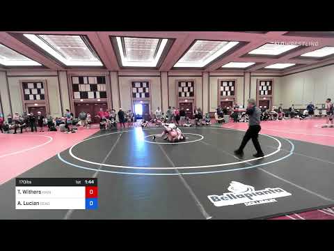 170 Lbs Consi Of 4 - Tyler Withers, Haines Trained Wrestling Club Vs Anthony Lucian, Seagull Wrest