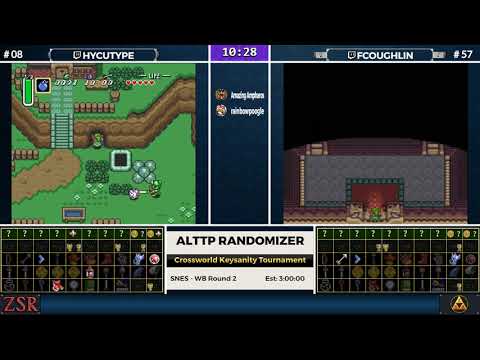 ALttPR Crossworld Keysanity Tournament: WB Round 2 - hycutype vs fcoughlin