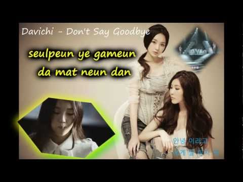 Don't Say Goodbye - Davichi (Karaoke/Instrumental)