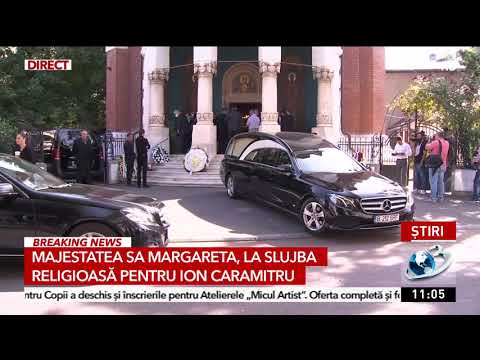 Maestrul Ion Caramitru, condus pe ultimul drum. Principesa Margareta participă la slujba de la biser
