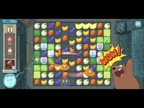 We Bare Bears Match3 Repairs Level 564 - No Boosters