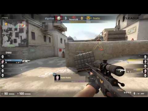 Easy ACE for Flusha vs Dignitas #ELEAGUE #CSGO
