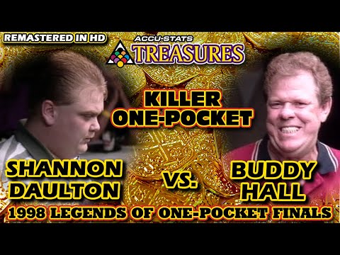 KILLER ONE-POCKET: Shannon DAULTON vs Buddy HALL - 1998 LEGENDS OF ONE-POCKET FINALS