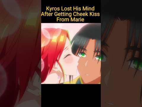 kyros Lost His Mind after getting kiss from Marie 🥰#marie #kyros #anime #betrothedtomysistersEx