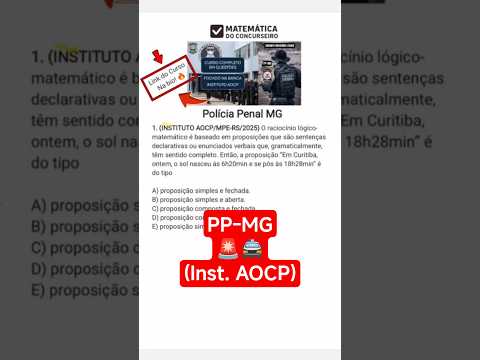 Concurso PP-MG 2025 🚨 | Polícia Penal de Minas Gerais
