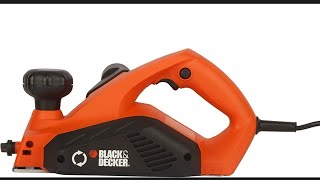 black and decker wood planer 650w 17000 rpm speed unboxing