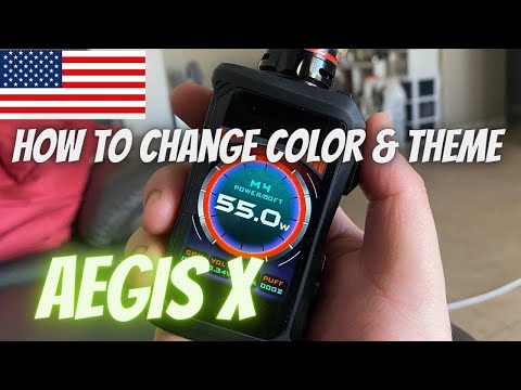 Part of a video titled HOW TO CHANGE COLOR & THEME ON AEGIS X MOD - YouTube