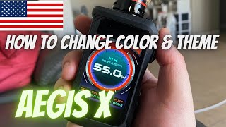 HOW TO CHANGE COLOR & THEME ON AEGIS X MOD