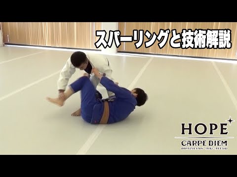 広報&片野 スパーリングと技術解説