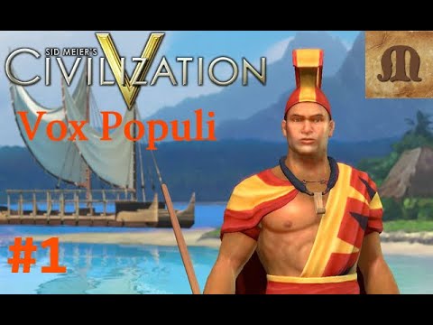 Let's Play Civilization 5 Vox Populi - Polynesia ep.1 (deity, epic)