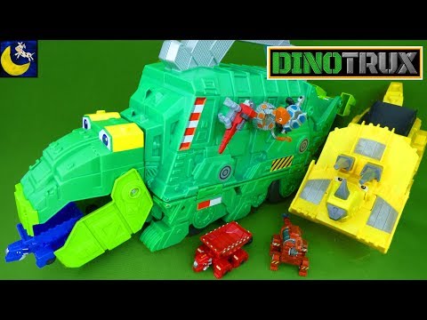 LOTS of Dinotrux Toys NEW Stego Storage Garby Diecast Dinosaur Toys Collection Ty Revvit Skya Dozer