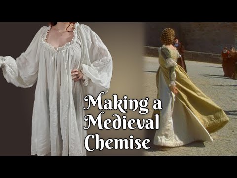 I Make a Medieval Linen Chemise | Ever After Italian Renaissance 1490s Camicia - Part 1