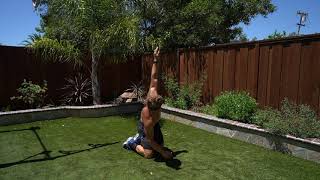 Tall Kneeling Bodyweight Windmill exercise video thumbnail