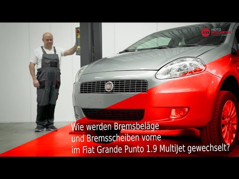 Wie werden Bremsbeläge und Bremsscheiben vorne im Fiat Grande Punto 1.9 MultiJet gewechselt?