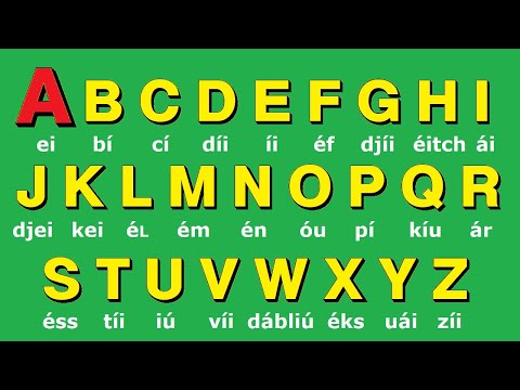💚 El Abecedario en ingles Fácil . Abc en ingles. Alfabeto en ingles