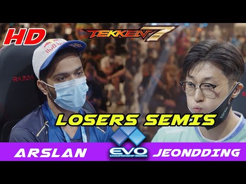 ARSLAN ASH VS JEONDDING EVO2022 TOP8 LOSERS BRACKET!! TEKKEN7