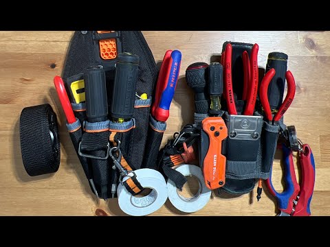 My Review and thoughts on the Klein tools 6 pocket tool pouch and comparing to the Veto Pro Pac MPX