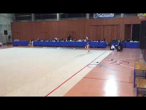 Carlotta Maino 2003 esercizio con le clavette campionati individuali Gold 2019 ZT1