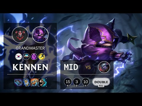 Kennen Mid vs Tristana - KR Grandmaster Patch 10.20