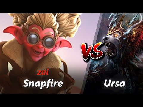How to Snapfire offlane vs Ursa/Lich (feat. zai) | First 10 minutes