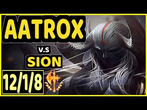 SCARFACE (AATROX) vs SION - 12/1/8 KDA TOP CHALLENGER GAMEPLAY - EUW