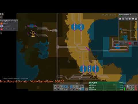 Stream Footage: Factorio Sending Supporters To Space -  Solar Production Setup