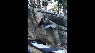 Video thumbnail of Crimp Overhang, V6. Black Mountain