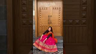 Hot Pink Raw Silk Lehenga Choli - Video 4