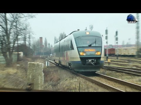 Trenuri de Calatori pe Apus/Passenger Trains in Oradea Est Triaj on Sunset - 16 February 2018