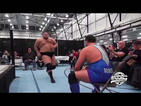 Adam Booker Stops Ace Romero Mid Flight With A Chair - Limitless Wrestling