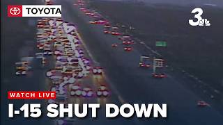 SB I-15 shut down south of Las Vegas