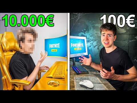 100€ vs 10.000€ Gaming Setup Battle