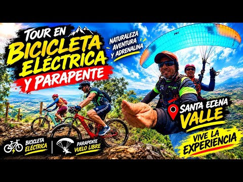 Tour en bicicleta eléctrica y parapente a solo 1 hora de Cali