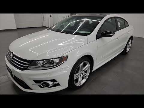 2017 VOLKSWAGEN CC R-LINE EXECUTIVE CARBON FIBER NAV GLASS ROOF WHITE 4K WALKAROUND 23J32A SOLD!