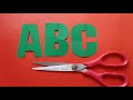 Letter Cutting Tutorial A B C Lettercutting