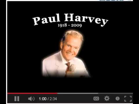 Full Audio and Text of Paul Harvey's Original 'So God Made a Farmer' Speech  Paul Harvey  Fox