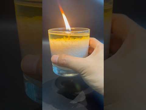 Homemade rice oil lamp🔥#candle #shorts