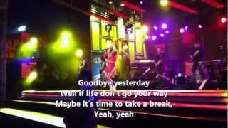 Carrie Underwood - One Way Ticket with Lyrics