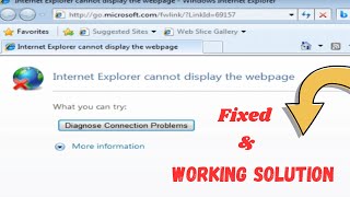 How to Fix Internet Explorer Cannot Display the Webpage | Working Solution 2026