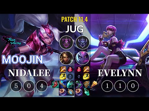 RNW Moojin Nidalee vs Evelynn Jungle - KR Patch 11.4
