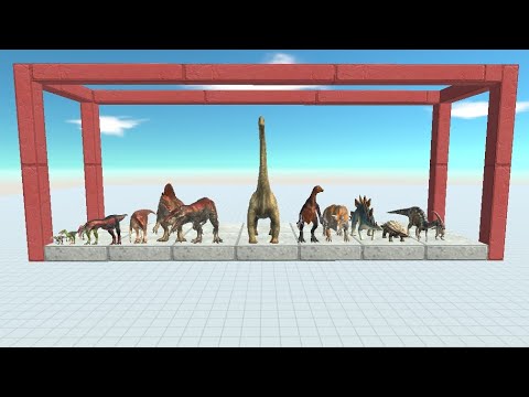3 VS 3 CARNIVORE DINOSAURS VS HERBIVORE DINOSAURS - Animal Revolt Battle Simulator
